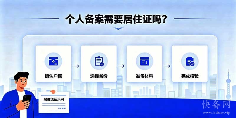 个人备案需要居住证吗？